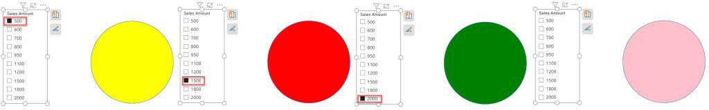 Power BI Change Shape Color Based on Value