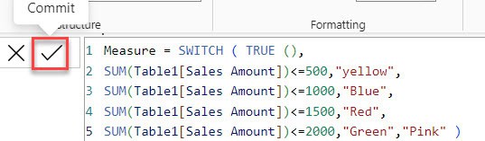 Power BI changes shape color based on value example