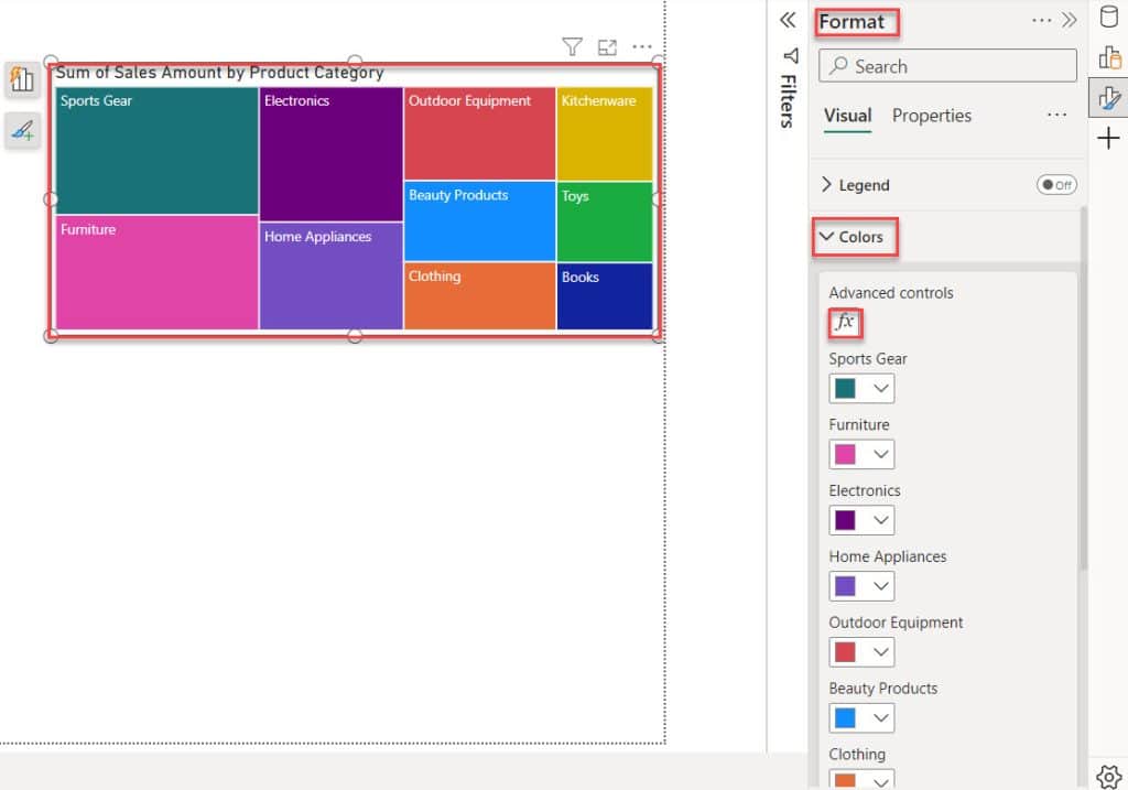 Power BI conditional background color to slicer value 