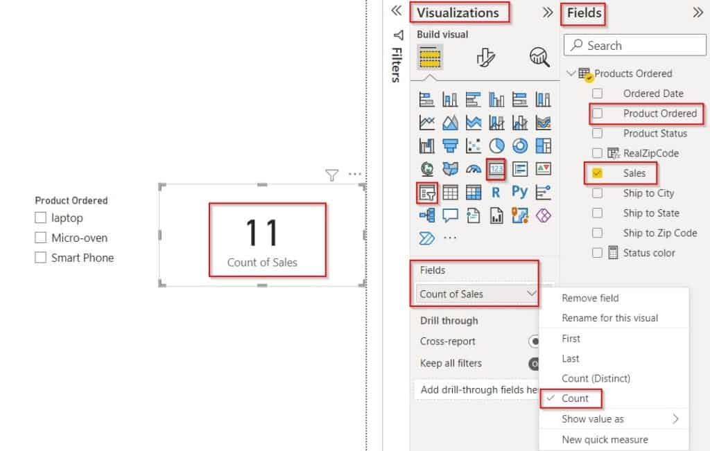 Power BI conditional formatting based on text card