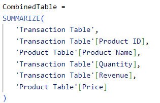 power bi create new table from existing table