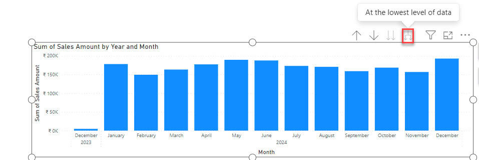 power bi date hierarchy show month and year