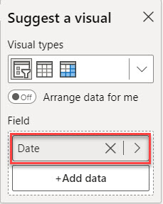 power bi date range slicer