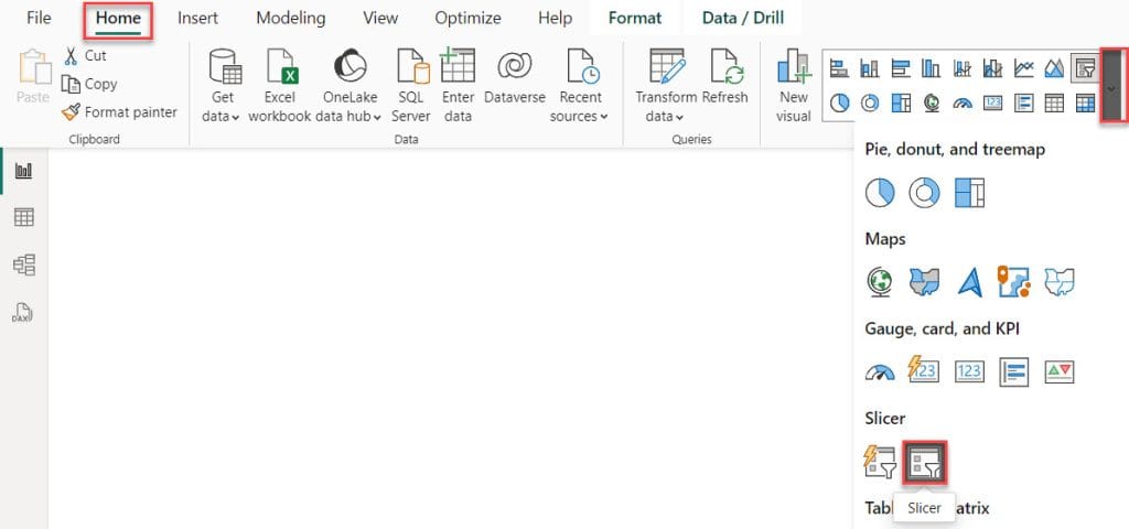 Power BI Date Slicer last 12 months