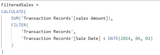 Power BI dax date filter in measure