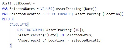 Power BI DAX Distinct Count of Values Based on Date