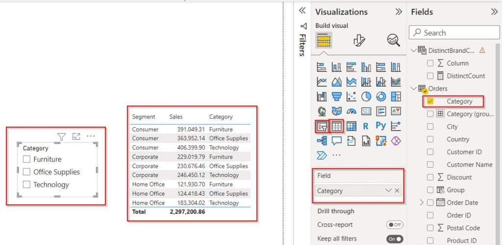 Power BI Group by column in table visual