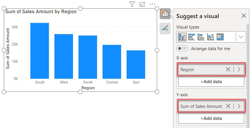 power bi line chart color based on value