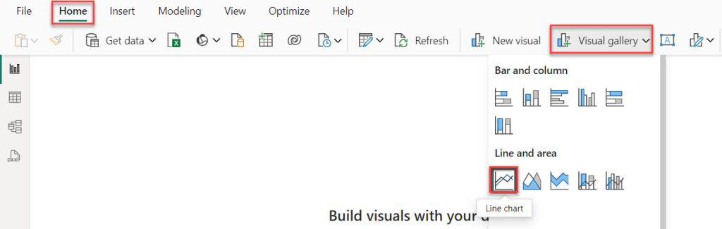 power bi line graph