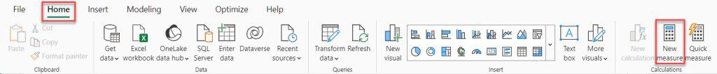 power bi measure to add two columns