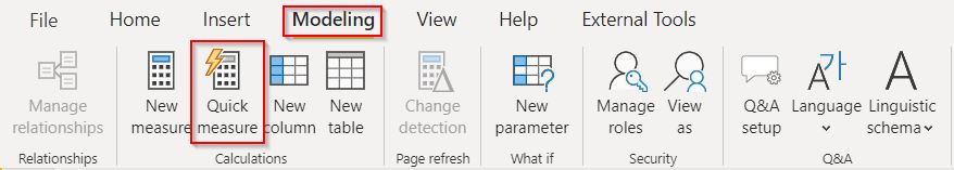 Power BI Month-over-Month Change quick measure