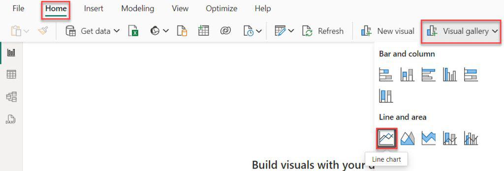 power bi multi line chart