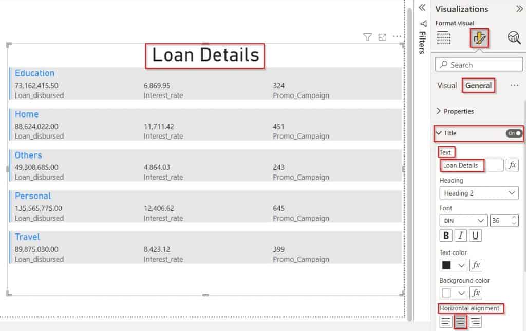 Power BI Multi-row card label on top