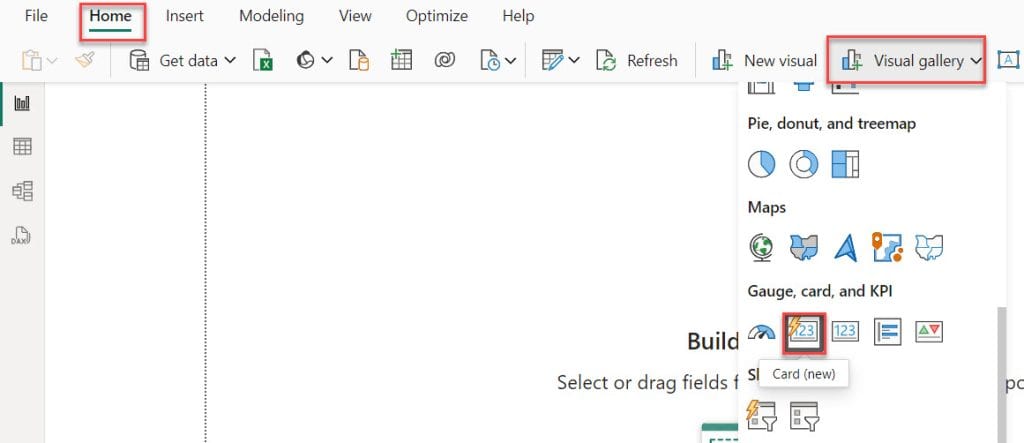 power bi New card visual
