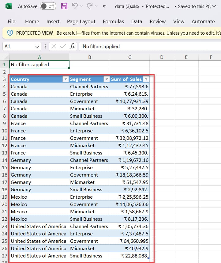 power bi online export excel