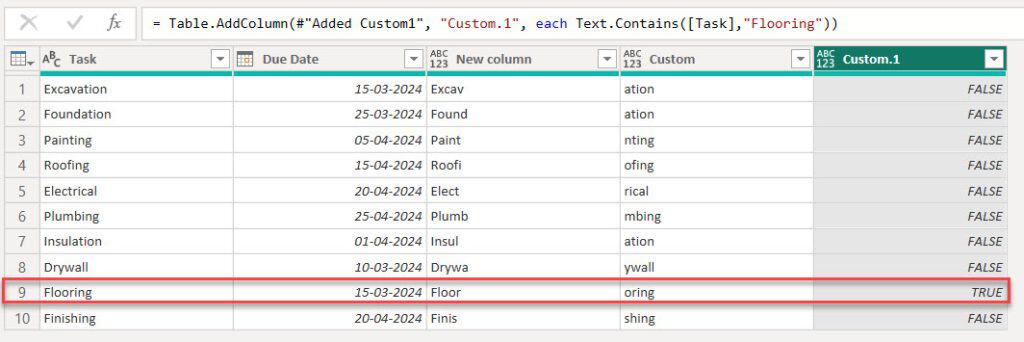 Power BI Power Query Text.contains