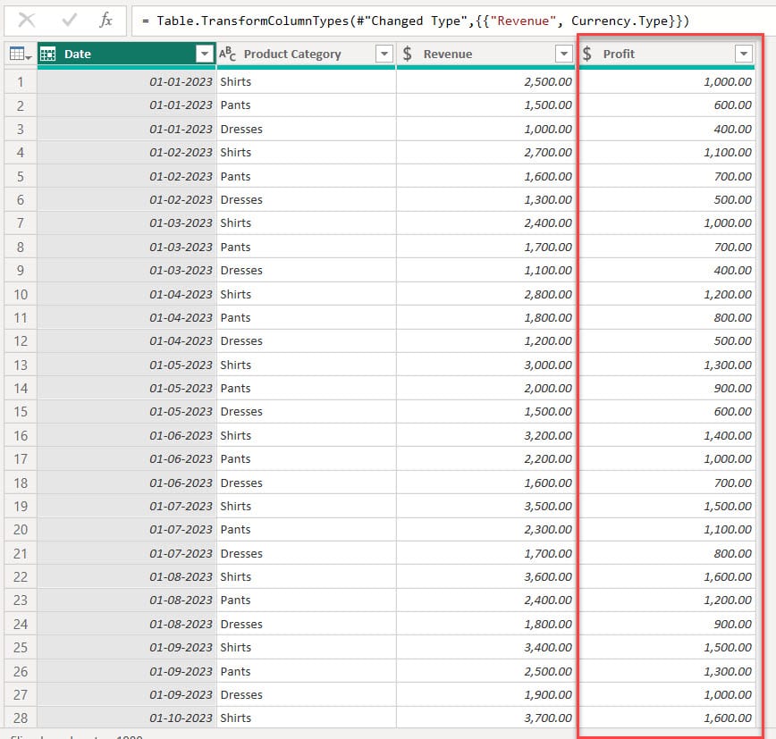 power bi secondary axis chart