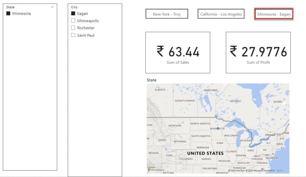 power bi show hide slicer based on condition