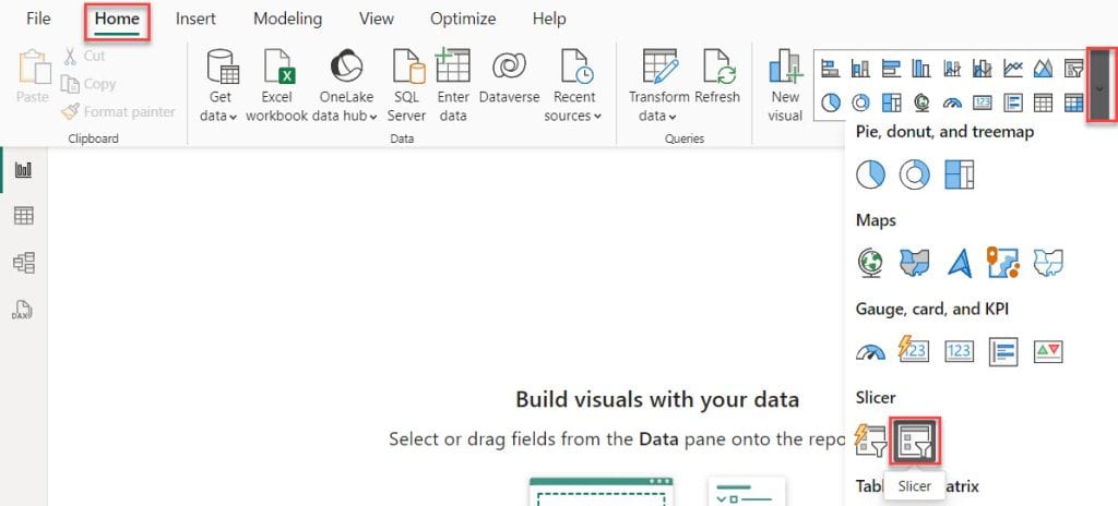 power bi slicer between two values