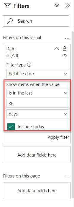 power bi slicer between