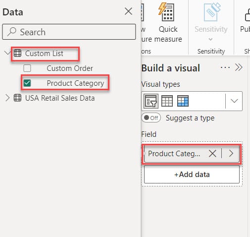 Power BI Slicer Custom sort