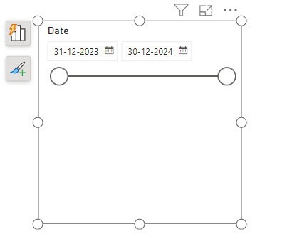 Power BI Slicer Date Range Slider