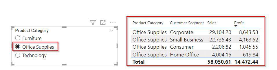 Power BI slicer disables multiple selections example