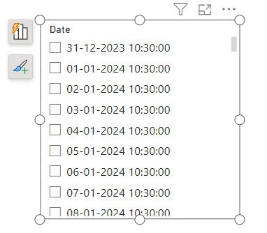 power bi slicer slider