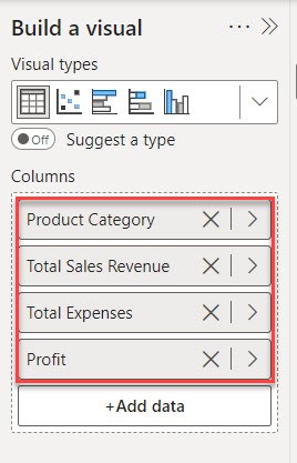 power bi subtract two measures from different tables