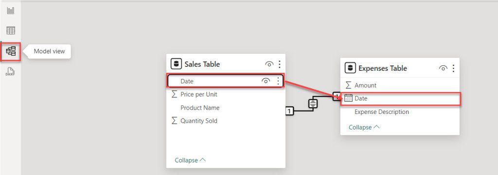 power bi sum columns from different tables