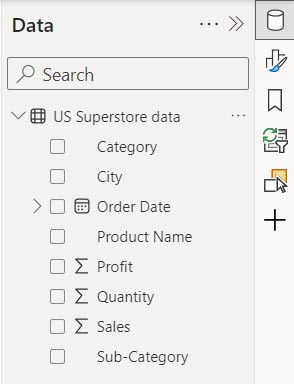 power bi table visual