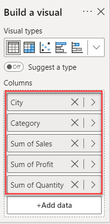 power bi center align values in table