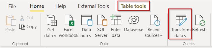 Power BI union two tables power query