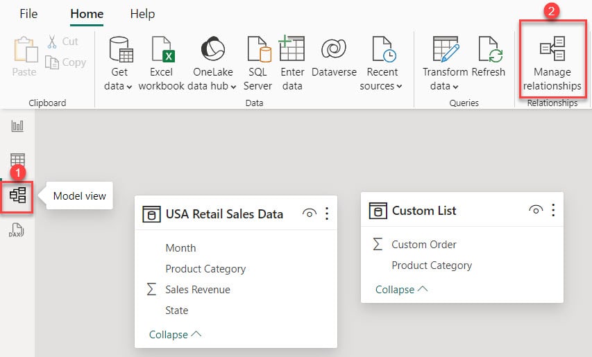 power pivot slicer custom sort