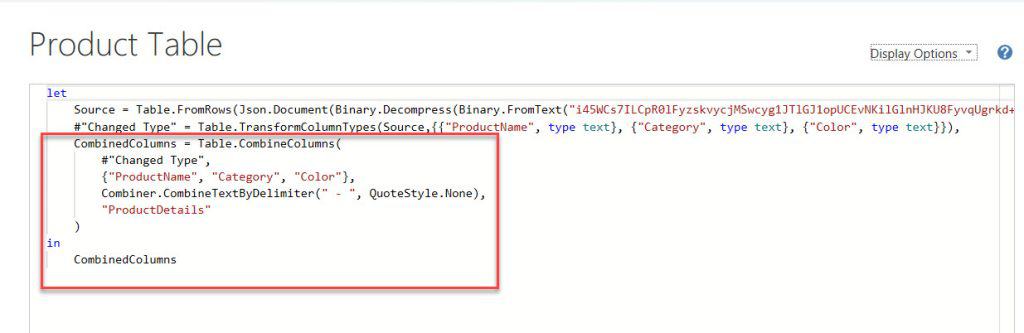 power query combiner.combinetextbydelimiter