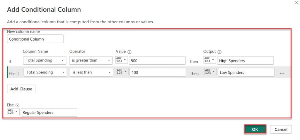 power query conditional column multiple conditions