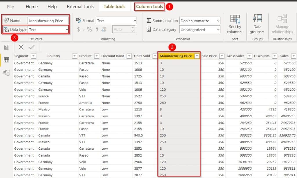 Power Query Convert Text to Number