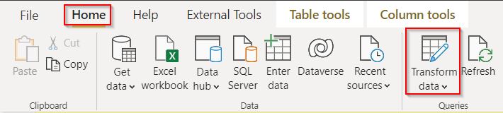 Power Query date to text example