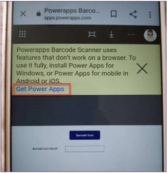 powerapps barcode scanner sharepoint list