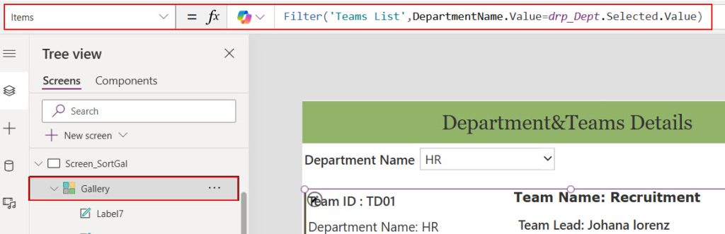 powerapps bind sharepoint lookup column  to dropdown 