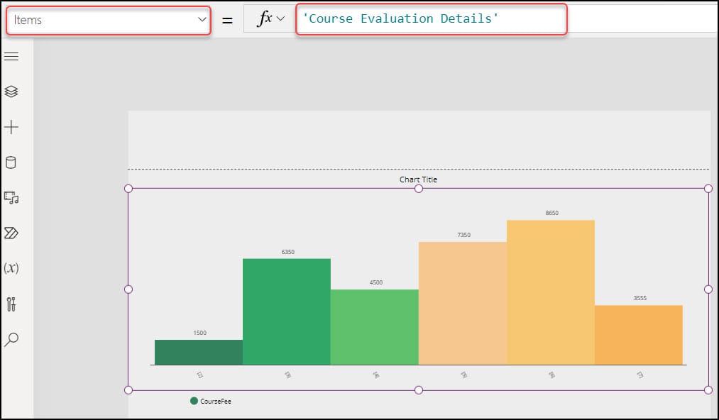 powerapps charts