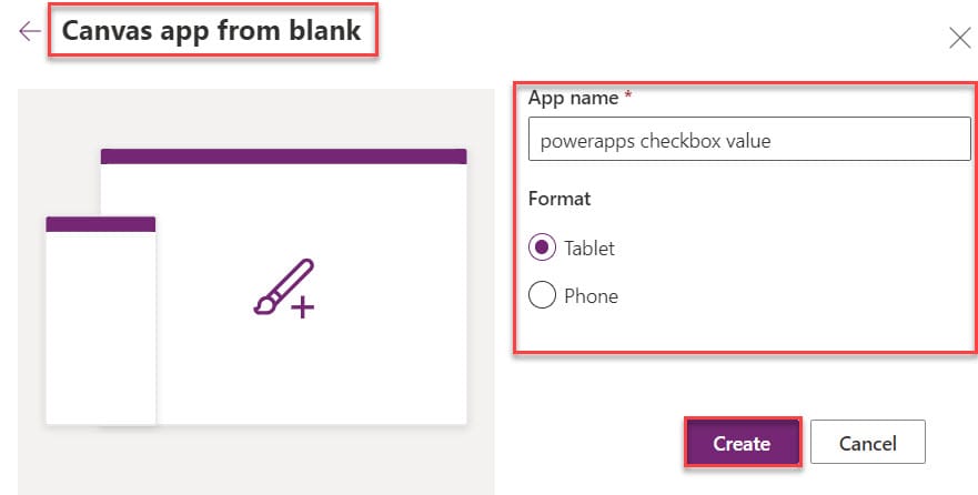 powerapps checkbox value