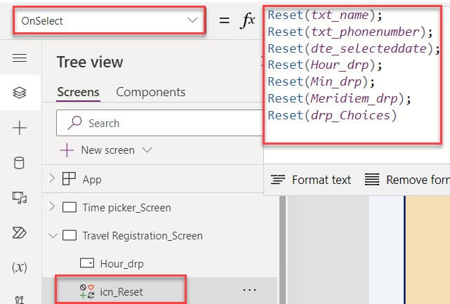 powerapps clear datepicker