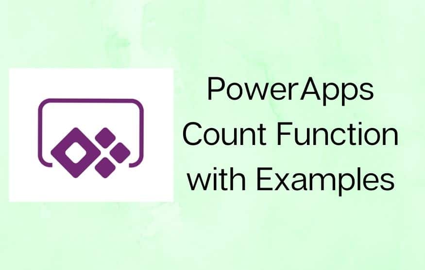 PowerApps Count Function