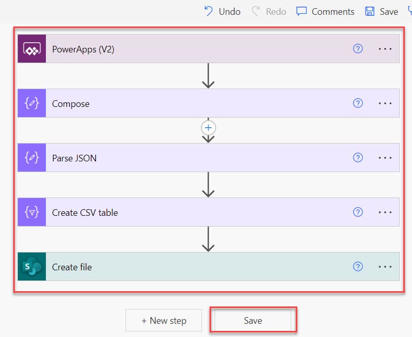 powerapps export to excel