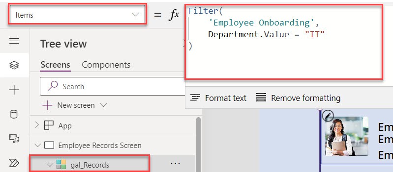 PowerApps Filter Gallery Control By Lookup Column