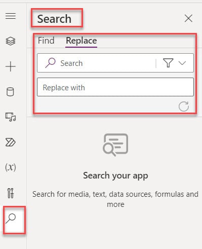 powerapps find and replace character in string