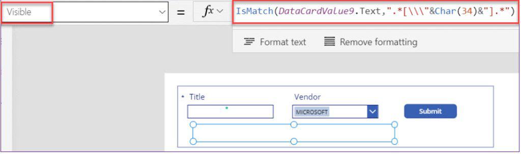 powerapps find and replace character in string