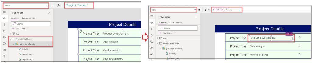 powerapps gallery control default selection none