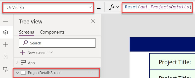 powerapps gallery default selected item blank